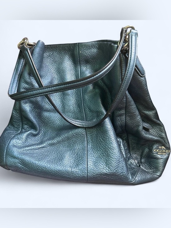 Coach Handbags - Coach Blue Leather Hobo Bag